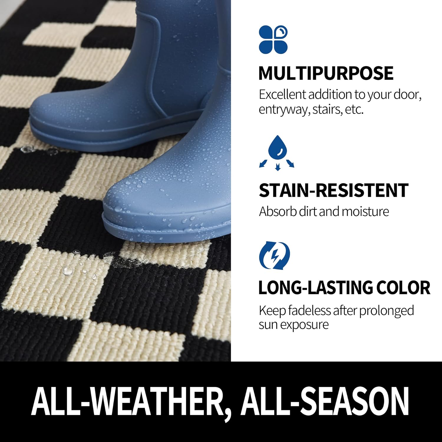 GRANNY SAYS Bundle of 1-Pack Door Mat Indoor Entrance & 1-Pack Indoor Doormat