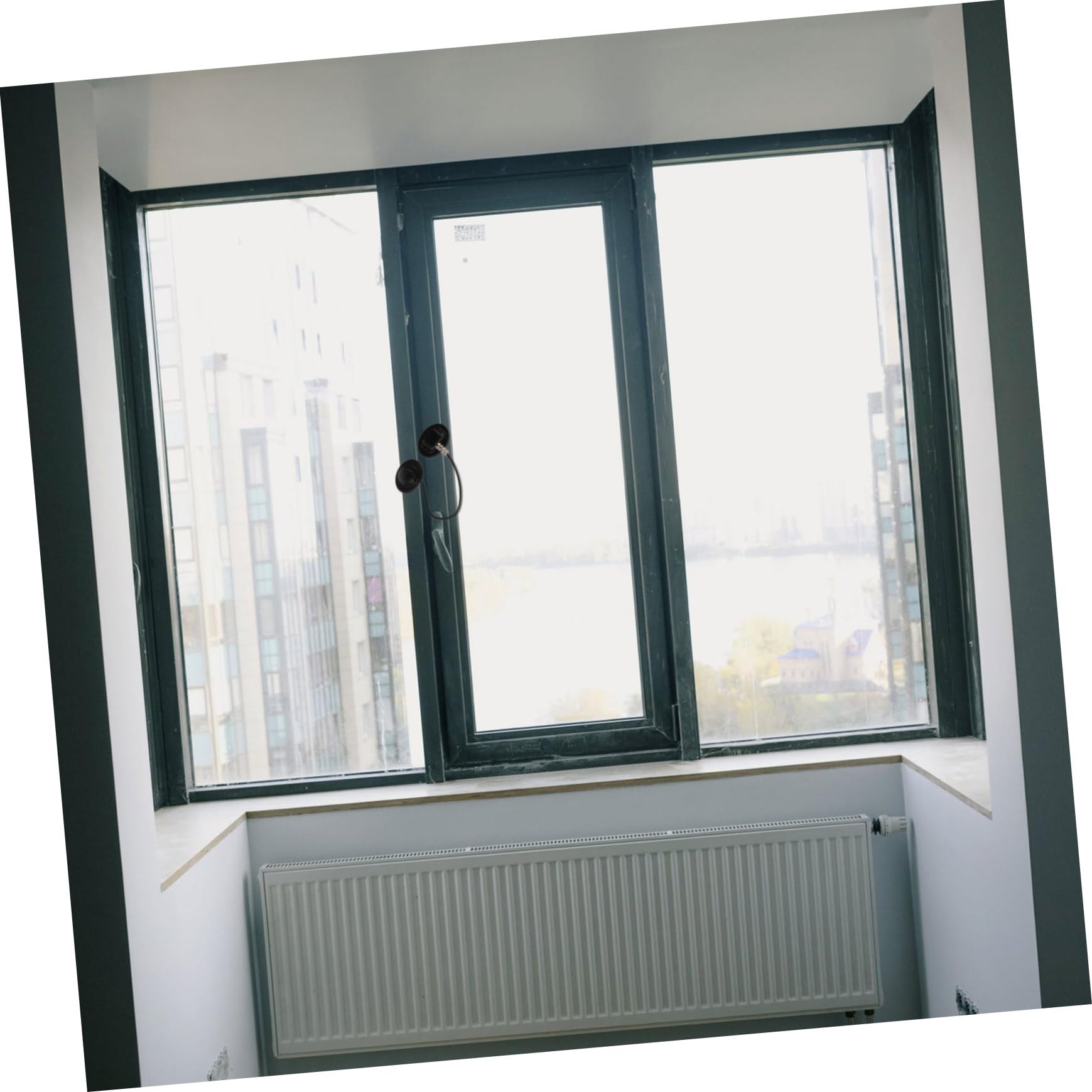 Cerradura 2 de Seguridad Refrigerador para Ventana Juegos Abs Negro
