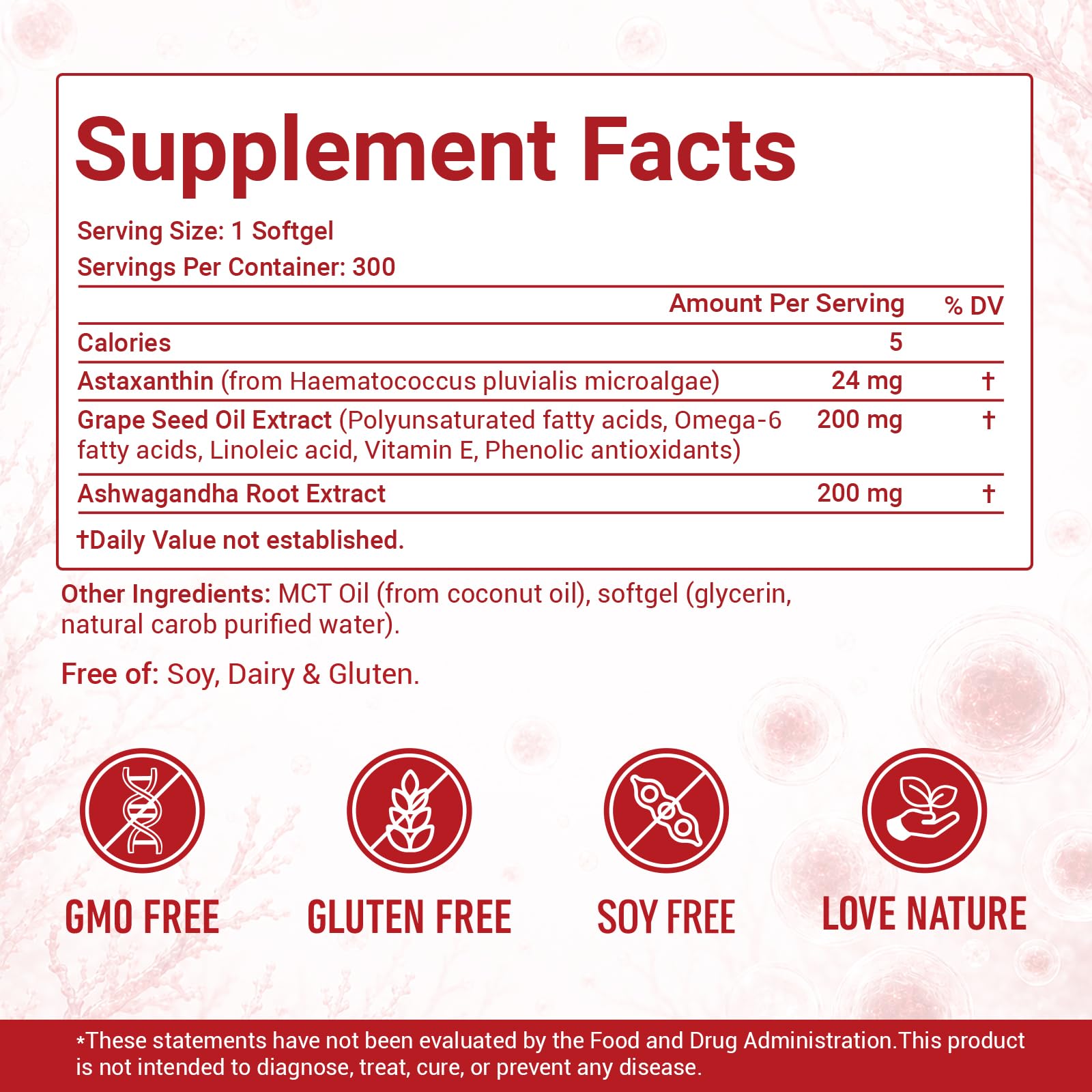 Astaxanthin 24mg with MCT Oil - Max Strength Astaxanthin Supplement — Amazon image 8