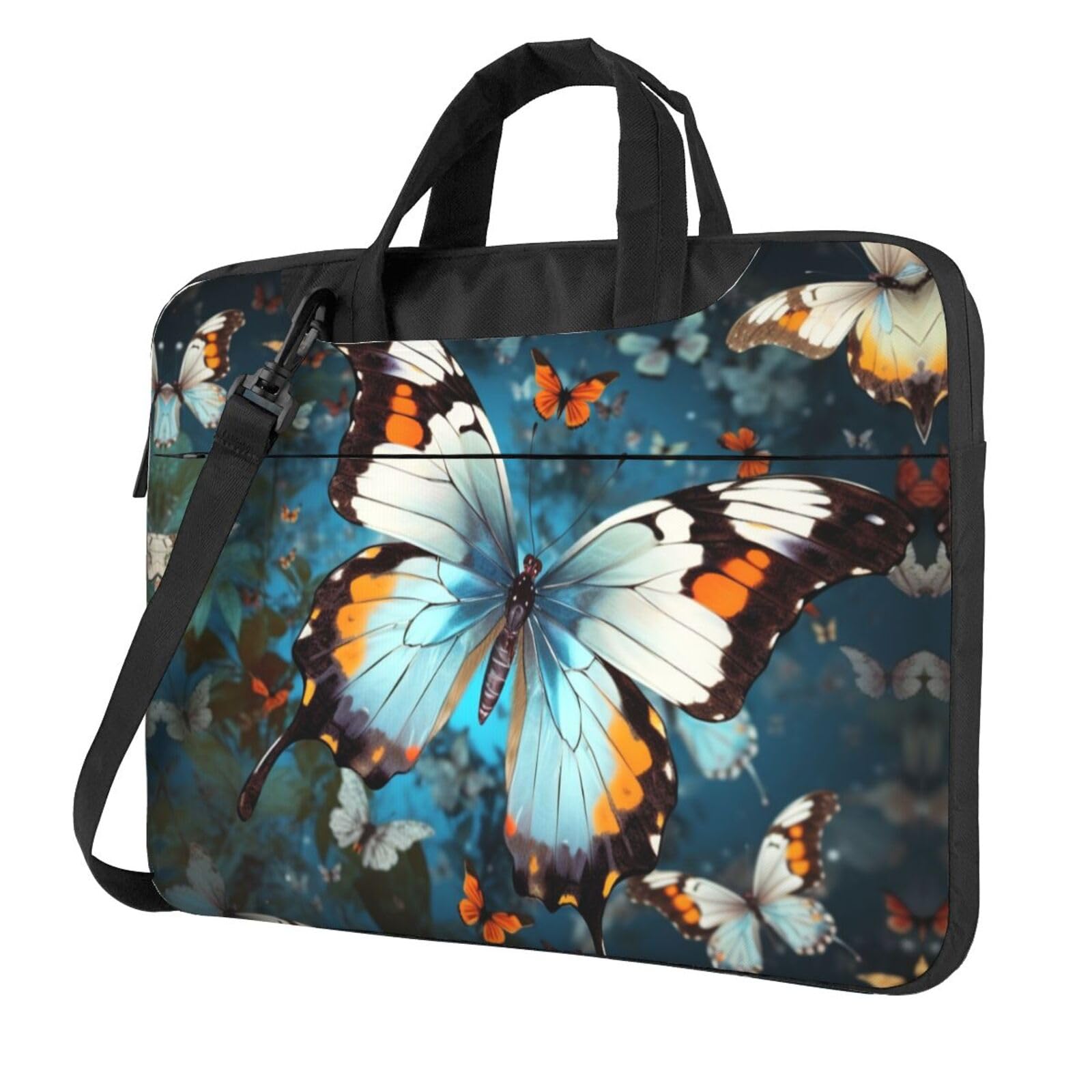Sacoche pour ordinateur portable imprimé papillon grand format - 8
