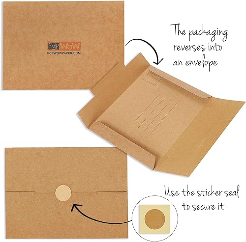 Miniatura 6 de POPWOW Tarjeta de felicitación 3D con diseño de Papá Noel, caramelo de Navidad, luz de Navidad, copo de nieve, hoja de pino, tarjeta de felicitación