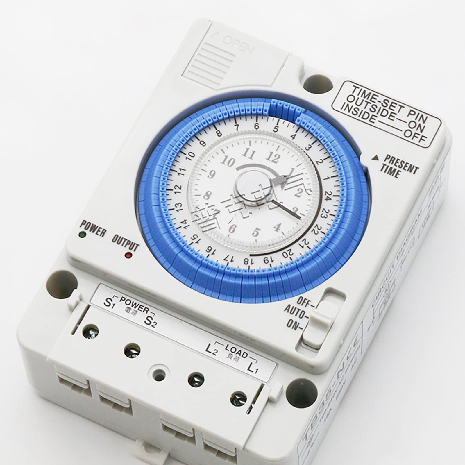 Amazon｜時間 タイマー タイマー スイッチ CFL 100V-240V 15A 24時間