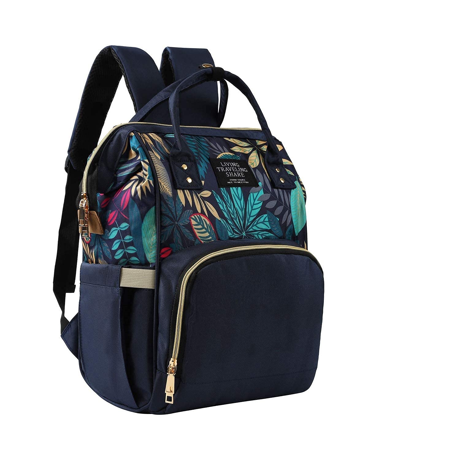 Winnies Diaper Bag for New Born Baby/Maternity Bags for Mother with Multi Compartments, Insulated Bottle Pockets (Black)-image-15