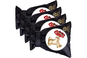 GonLei 4PACK 5.5" W x 7.4" H Winter Faucet Insulation Cover: Shield...