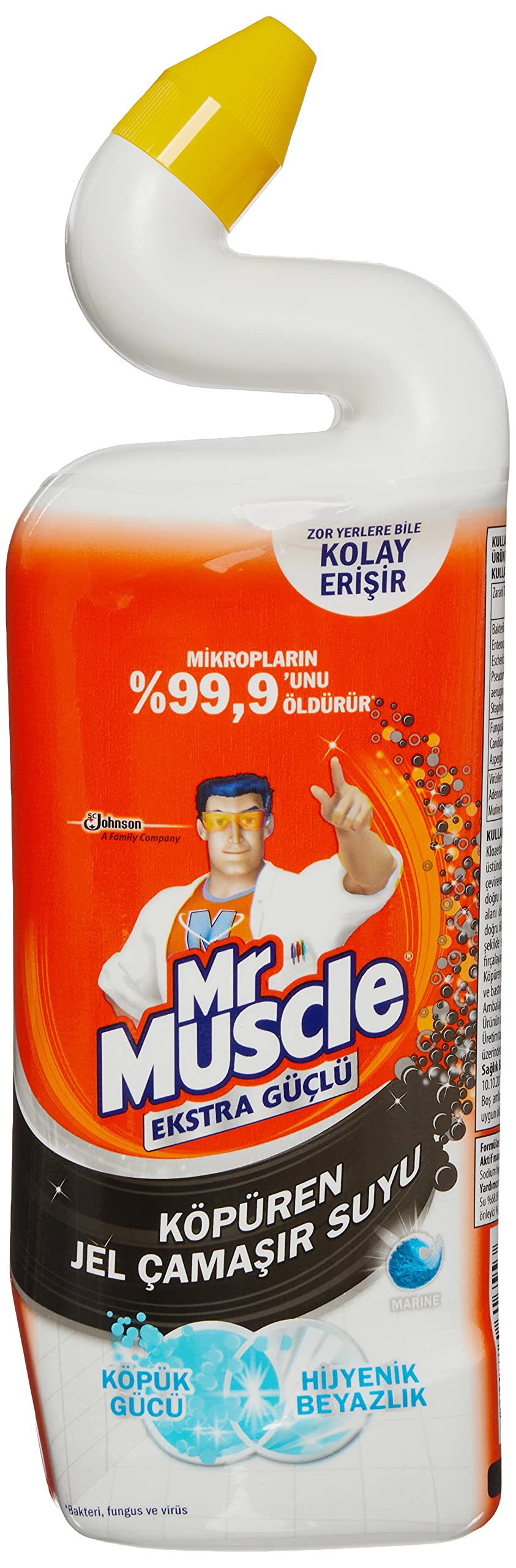 Mr Muscle Marine Kokulu Çamaşır suyu Katkılı Tuvalet Temizleyici 750 mL