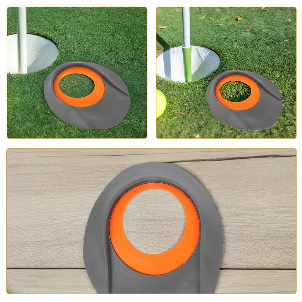 Juego de 4 Copas de Práctica de Putting de PVC para Entrenamiento Realista de Golf en Interiores y Exteriores