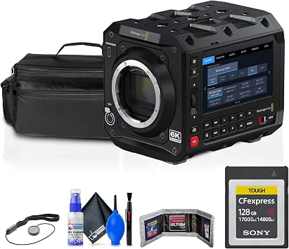 Blackmagic Design Pyxis 6K Full-Frame Cinema Box Camera CINECAMCPYXA60LFL + 128GB CFexpress Type B Card + Case + Cleaning Kit + Card Wallet + Lens Cap | For Filmmaking & Video | Includes 128GB CFexpress Card + Case + Cleaning Kit + Card Wallet CINECAMCPYXA60LFL