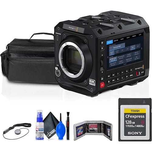 Blackmagic Design Pyxis 6K Full-Frame Cinema Box Camera (CINECAMCPYXA60LFL) + 128GB CFexpress Type B Card + Case + Cleaning Kit + Card Wallet + Lens Cap