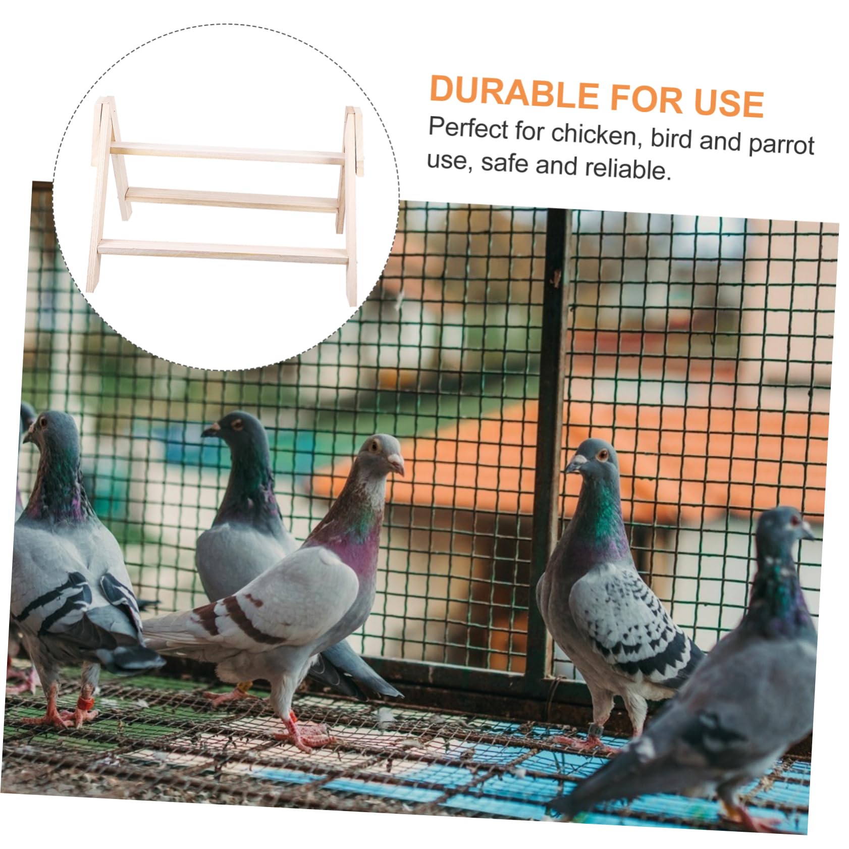 HANABASS Perchero De Madera y Superficie Pulida Diseño Único para Aves Pequeñas Corral Accesorio De Enriquecimiento para Jaula y Ejercicio