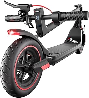 iScooter Electric Scooter Adults & Big Kids, 500/650 Peak Power, Up to 15/18/25 Miles Range, 19/22/25 MPH Top Speed, Cruise Control, Dual Braking System, Foldable E Scooter for Commuting & Campus Use