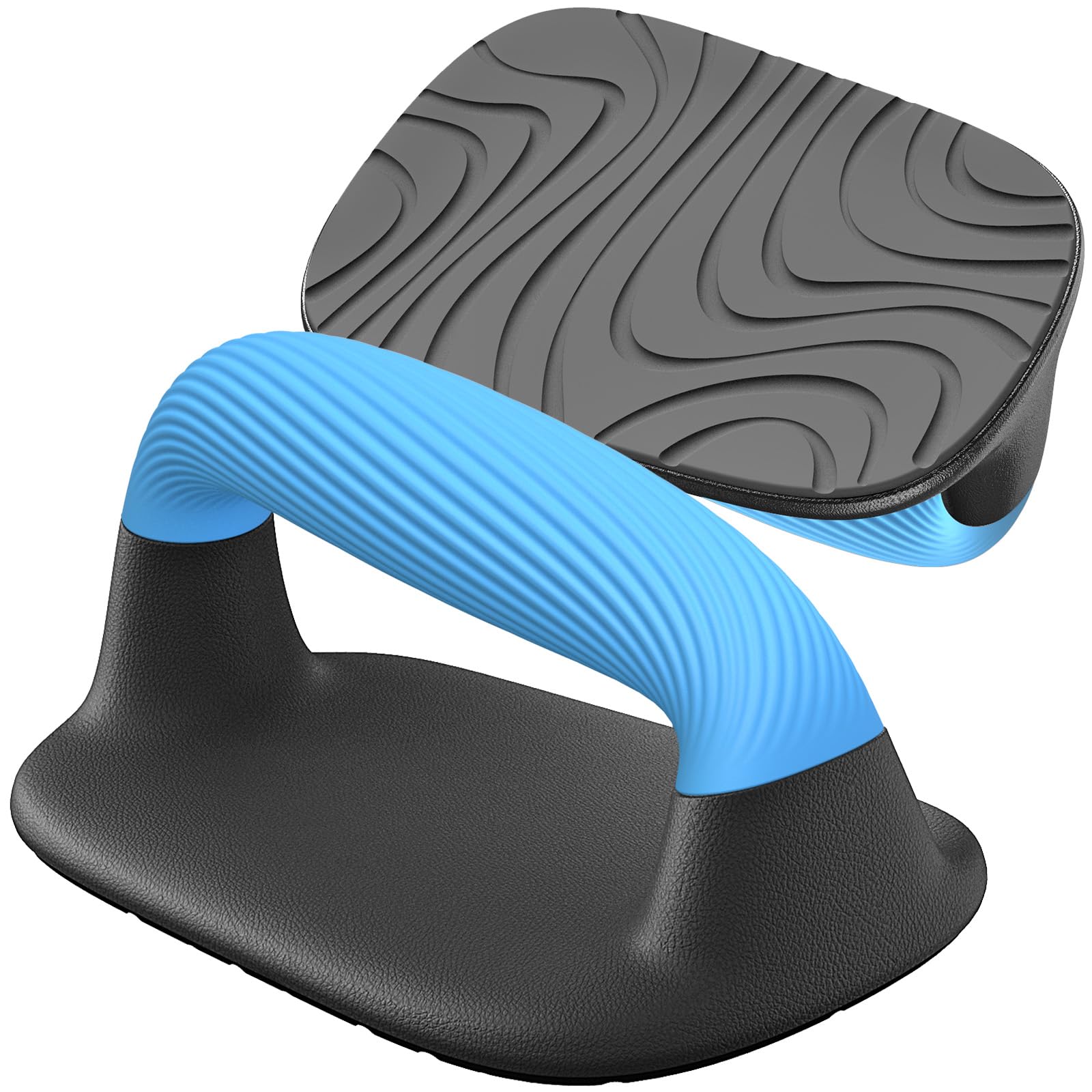 Kipika Push Up Bars, Pushup Stands, Anti-Slip Soft Plastic Push Up Handles, Bottom Anti-Slip Pad, Strength Training Equipment, Perfect for Floor Workout Exercise (D: Black & Blue) — image 1