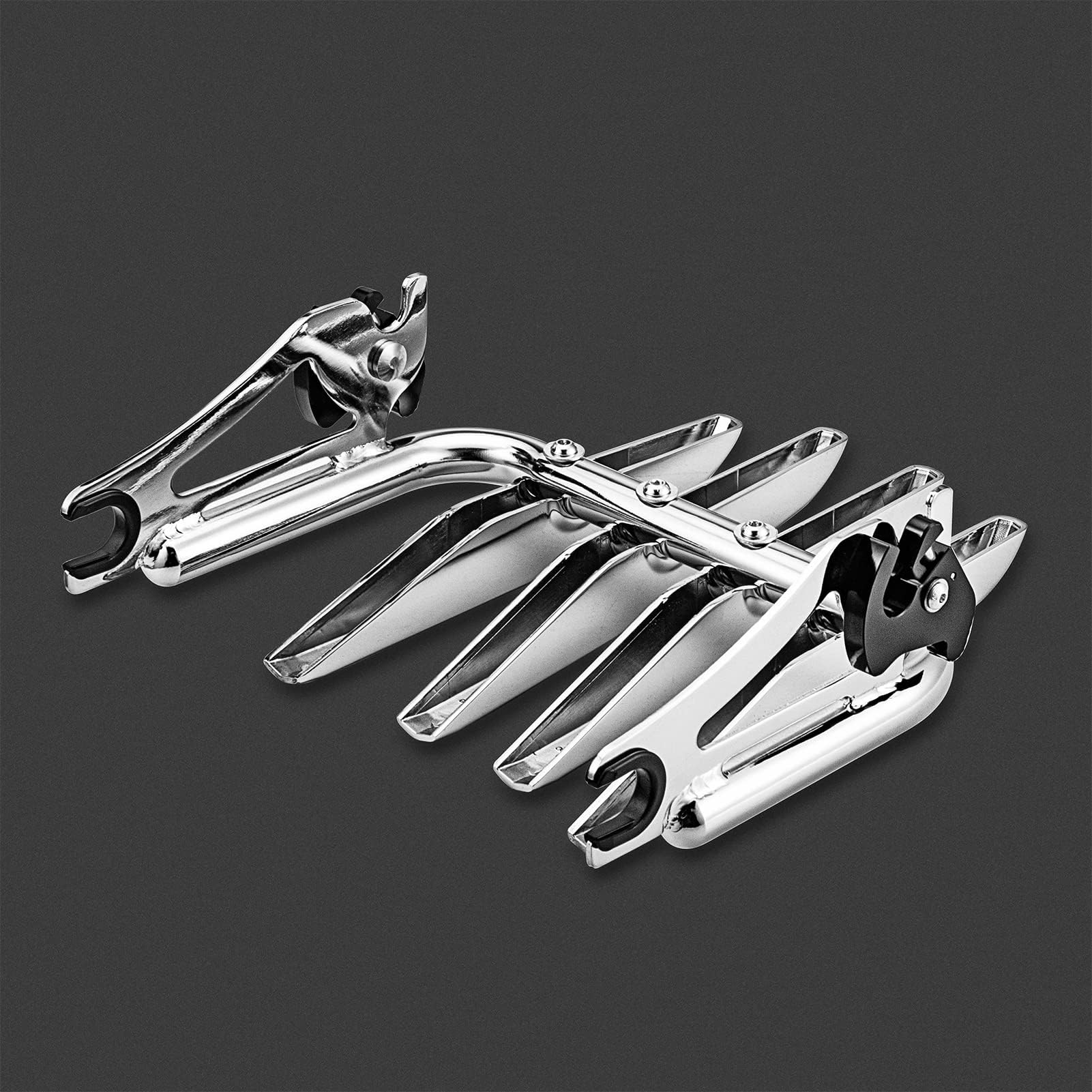 Dasen Stealth Luggage Rack Detachable Compatible with Harley Touring Road King Electra Glide Road Glide Street Glide 2009-2024 Chrome