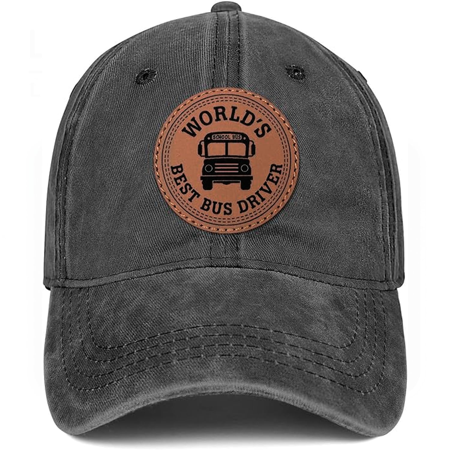 Supload Bus Driver Appreciation Gifts Worlds Best Bus Driver Gifts for Women Men School Bus Driver Cute Trucker Hat Black
