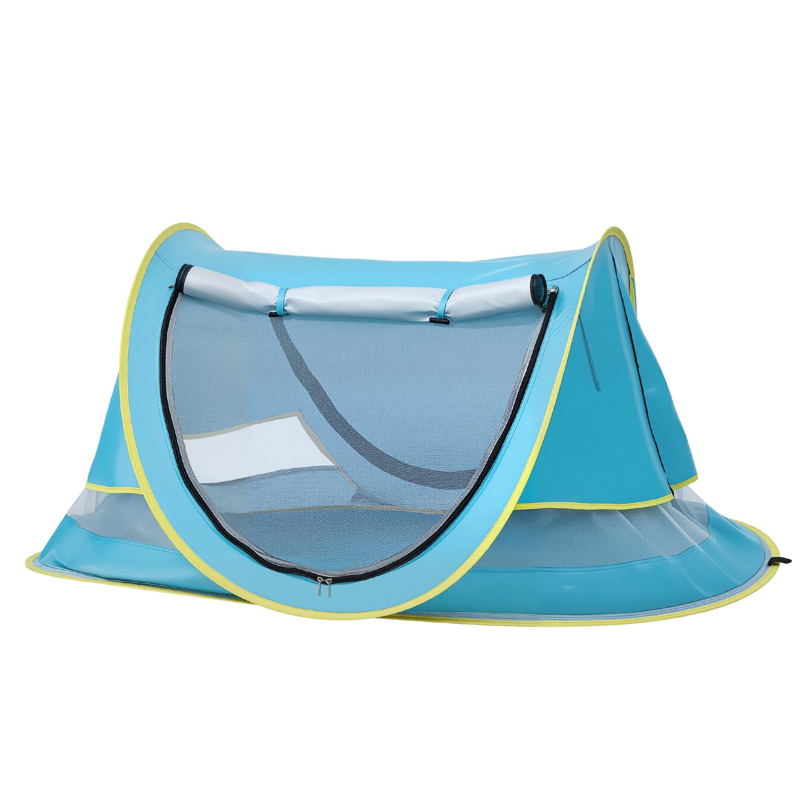 Pop Up Baby Beach Tent: Toddler Travel Sun Shade Lightweight Tent Sun Shelter Windproof Canopy UV Protection Tent for Boys Girls - Outdoor Camping Picnic Park Garden Backyard Apojungle Blue