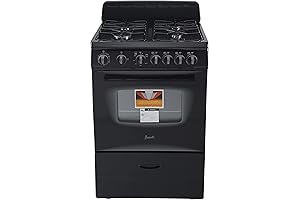 Avanti GR2415CB GR24 24-Inch Gas Range for Space-Saving Cooking at Home