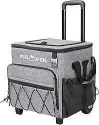 INSMEER Coolers e Bolsas Térmicas Com Rodas - 55 Latas/40 L