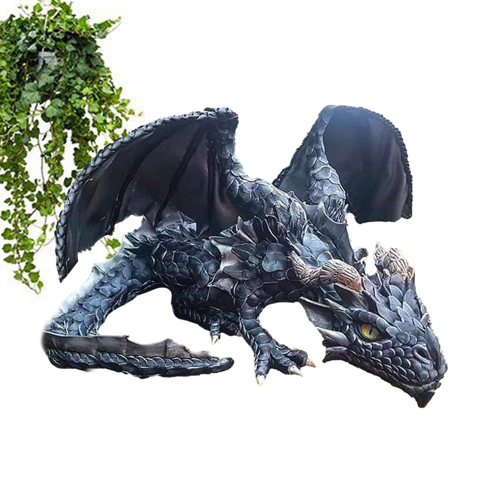 Single Attribute Dragon Sculpture | Large Dragon Lawn Statue - Gothic Dragon Resin Statues, Garden Gargoyle Figurine For Lawn And Patio