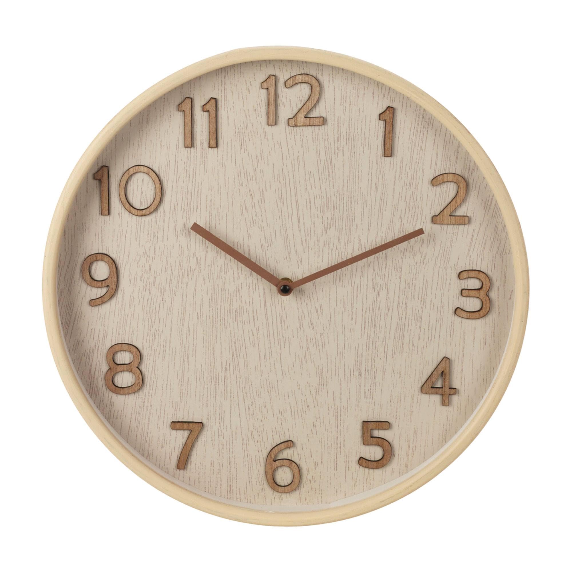 WELL HOME MOBILIARIO & DECORACIÓN Wall Clock, Brown, 38x38x5 cm