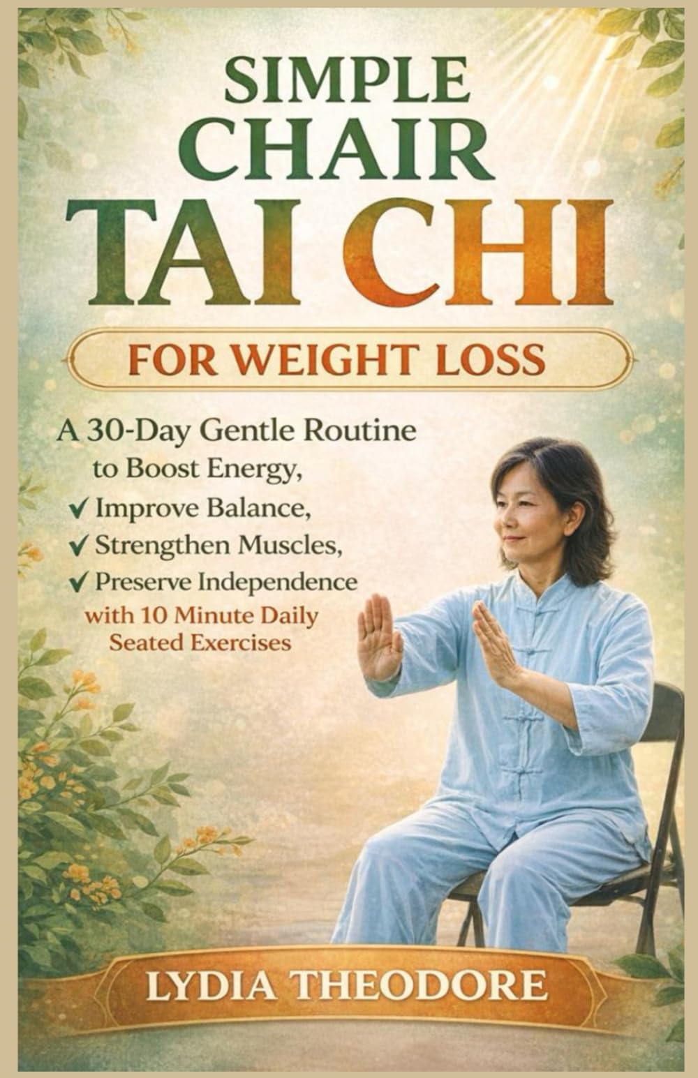 Simple chair Tai Chi For Weight Loss: A 30-Day Gentle Routine to Boost Energy, Improve Balance, Strengthen Muscles, and Preserve Independence with 10 Minute Daily Seated Exercises