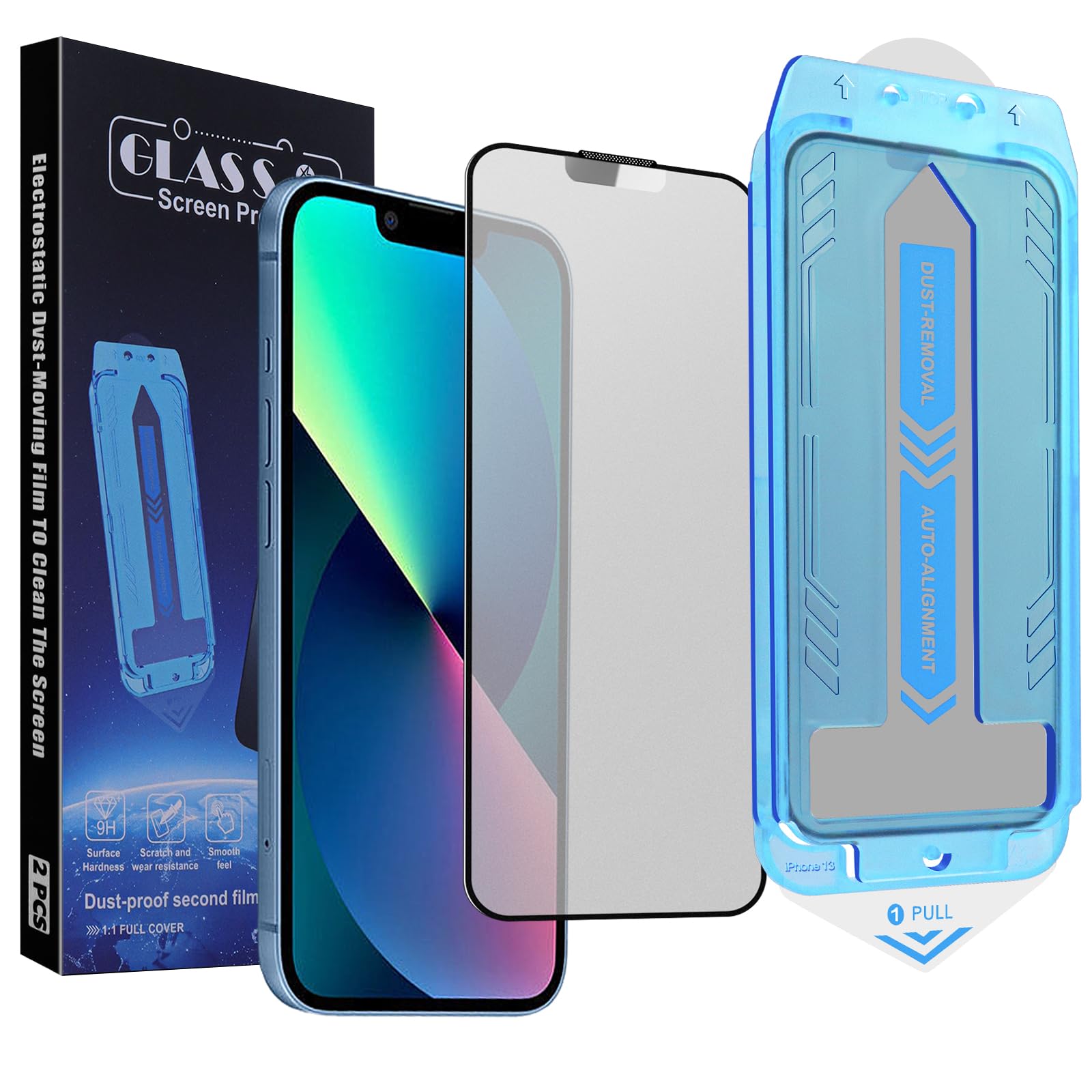 2-Pack Screen Protector for iPhone 17e/16e/13 Pro / 13/ 14,Matte 6.1-Inch