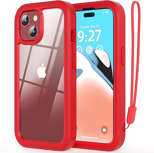 Miniatura 9 de WXR Compatible con iPhone 15, parachoques de silicona suave y parte trasera de policarbonato duro transparente e interior de policarbonato duro,