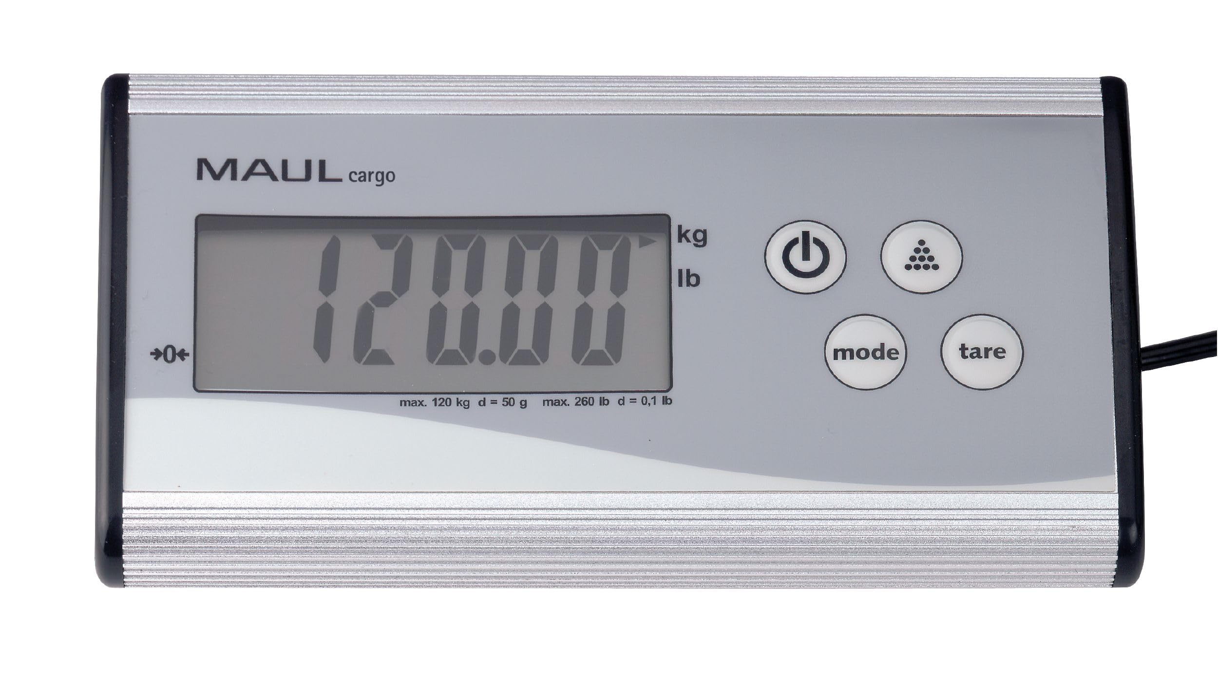 MAUL Bilancia pacchi MAULcargo digitale argento 120 kg