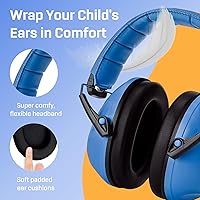 Vista 74 de Vanderfields Kids Ear Protection Earmuffs - Noise Cancelling Headphones for Kids, Autism, Toddler, Children
