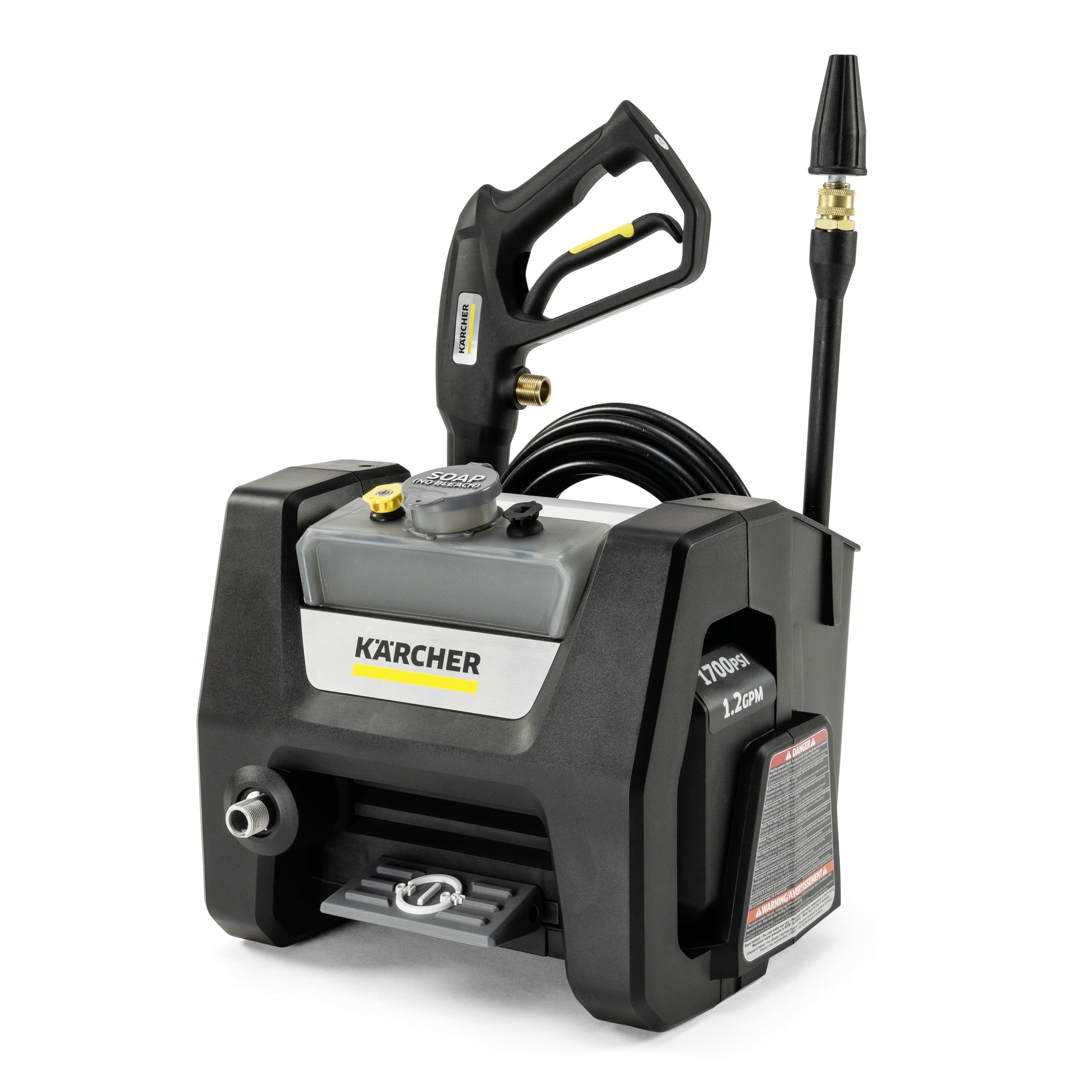Kärcher K1700 Buses de pulvérisation pour réservoir de détergent, revêtement d'entrée de Voiture, Patio, Maximum 1700 PSI GPM Noir