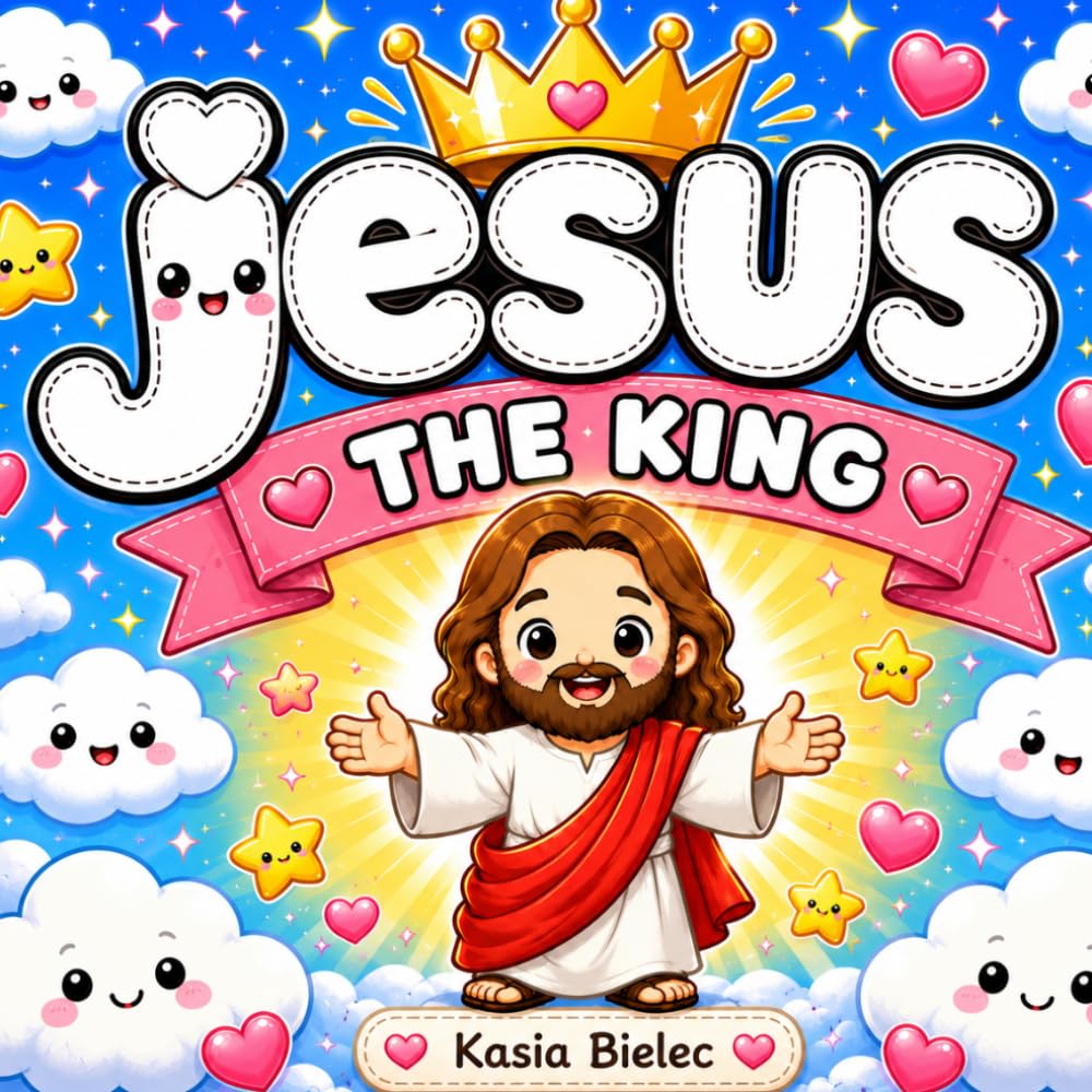 Jesus the King: A Cute and Easy Christian Coloring Book for Kids Ages 4–8 Featuring Jesus, Bible Friends, Kindness, Faith, Love, and Inspiring Bible Scenes