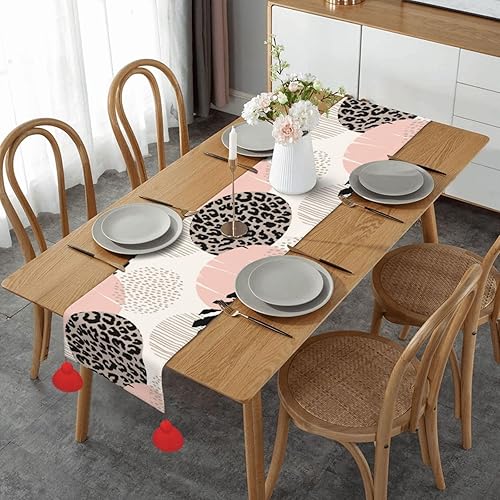 Camino de mesa de Navidad de 60 pulgadas de largo, camino de mesa de otoño para mesa de comedor, decoraciones de Navidad, camino de mesa de café con