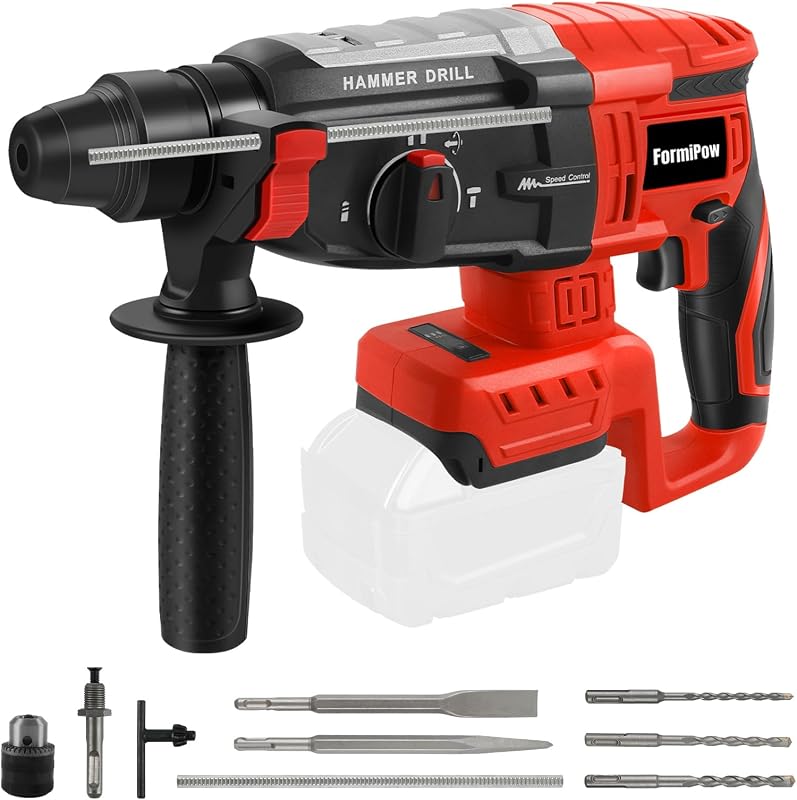 Martillo perforador SDS Plus para batería Milwaukee M18 (sin batería) | Impacto 2.6J, Motor sin escobillas, Mango giratorio de 360°, 4 modos de trabajo, Protección contra sobrecarga, Diseño compacto