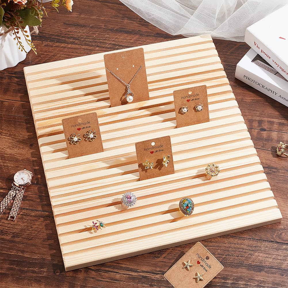 PH PandaHall 22 Slot Quilters Linealhalter 13.7 x 11.8 Zoll Großes Linealgestell Aus Holz Quiltlinealständer Vorlagen Organizer Für Näh Und Schneidetische
