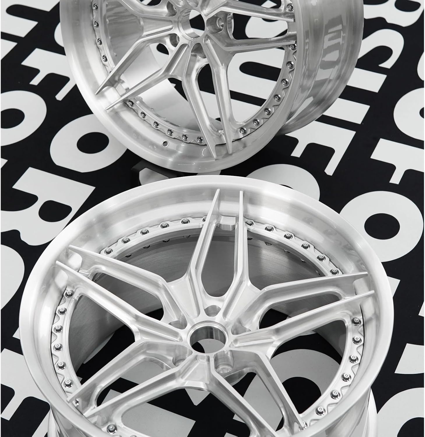 【2pc】Star Brushed Silver Lightweight Forged Wheels 19-22 Inch Multi PCD(Customizable)
