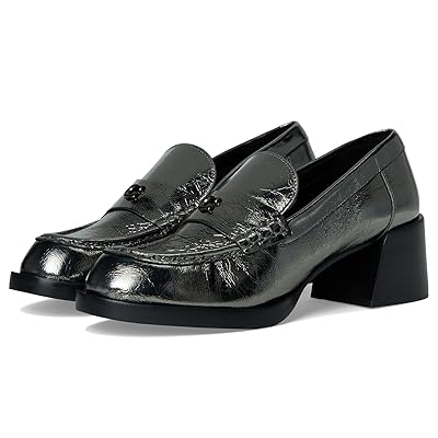 COACH Natalie Crinkled Metallic Loafer Women