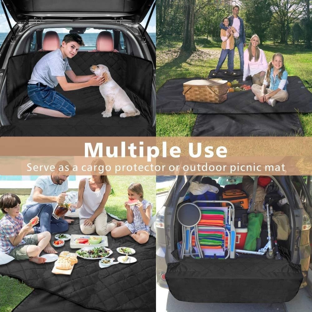 Funda Asiento Coche Perro Funda para Asiento de Coche para Perros, Funda para Maletero, Alfombrilla transportadora para Perros, Hamaca Cubre Asientos Coche Perro