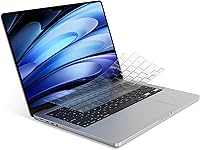 Vista 7 de Protector de Teclado Ultra Delgado Premium, Compatible con MacBook Pro 14/16 de 2025-2021 M5/M4/M3/M2/M1 Pro/Max, MacBook Air 13/15 M4/M3/M2, Diseño