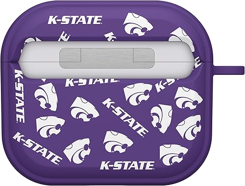Miniatura 10 de AFFINITY BANDS Kansas State Wildcats HDX - Funda compatible con Apple AirPods Gen 3 (negro clásico)