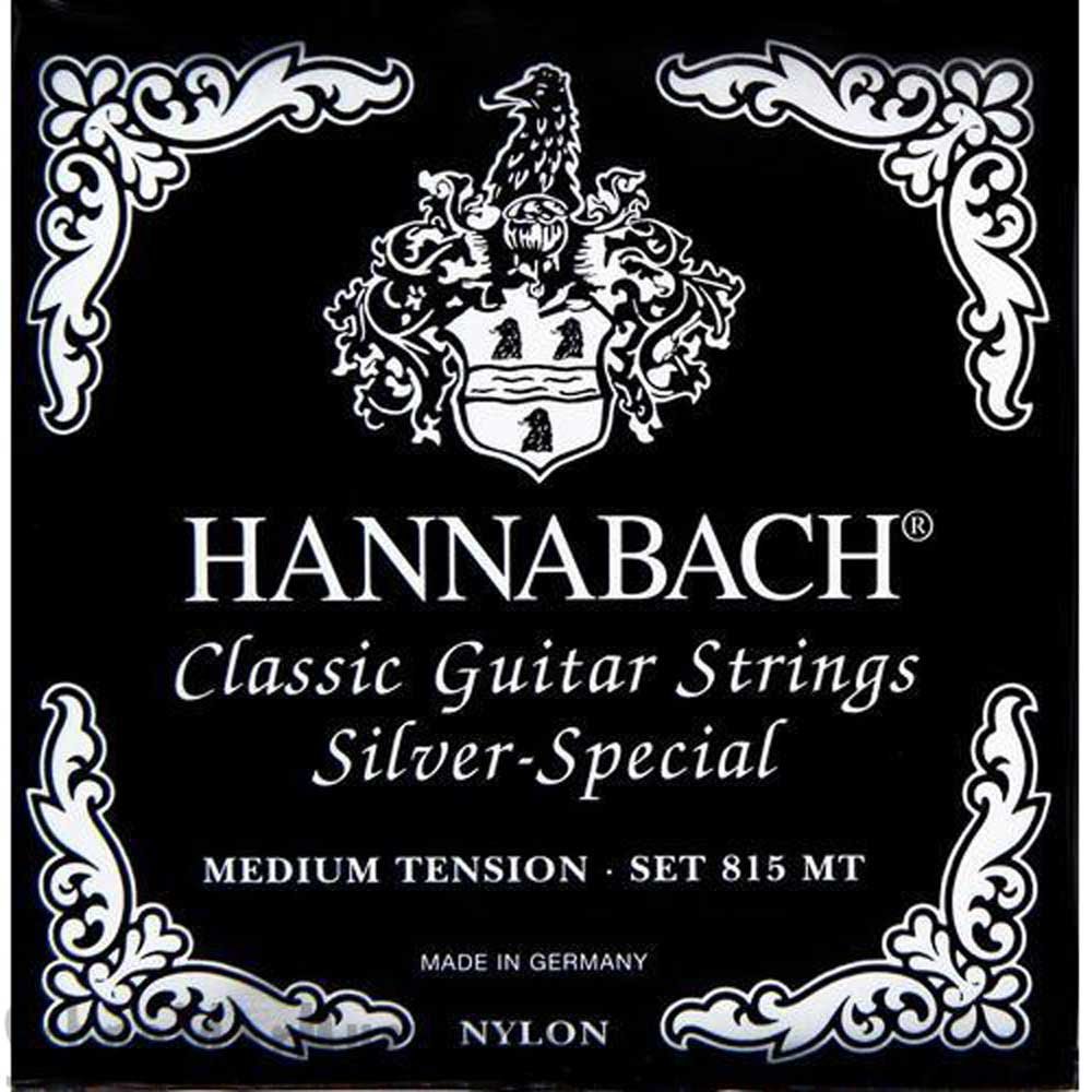 Hannabach Klassikgitarrensaiten Serie 815 Medium Tension Silver Special Carbon - Satz - 815MTC