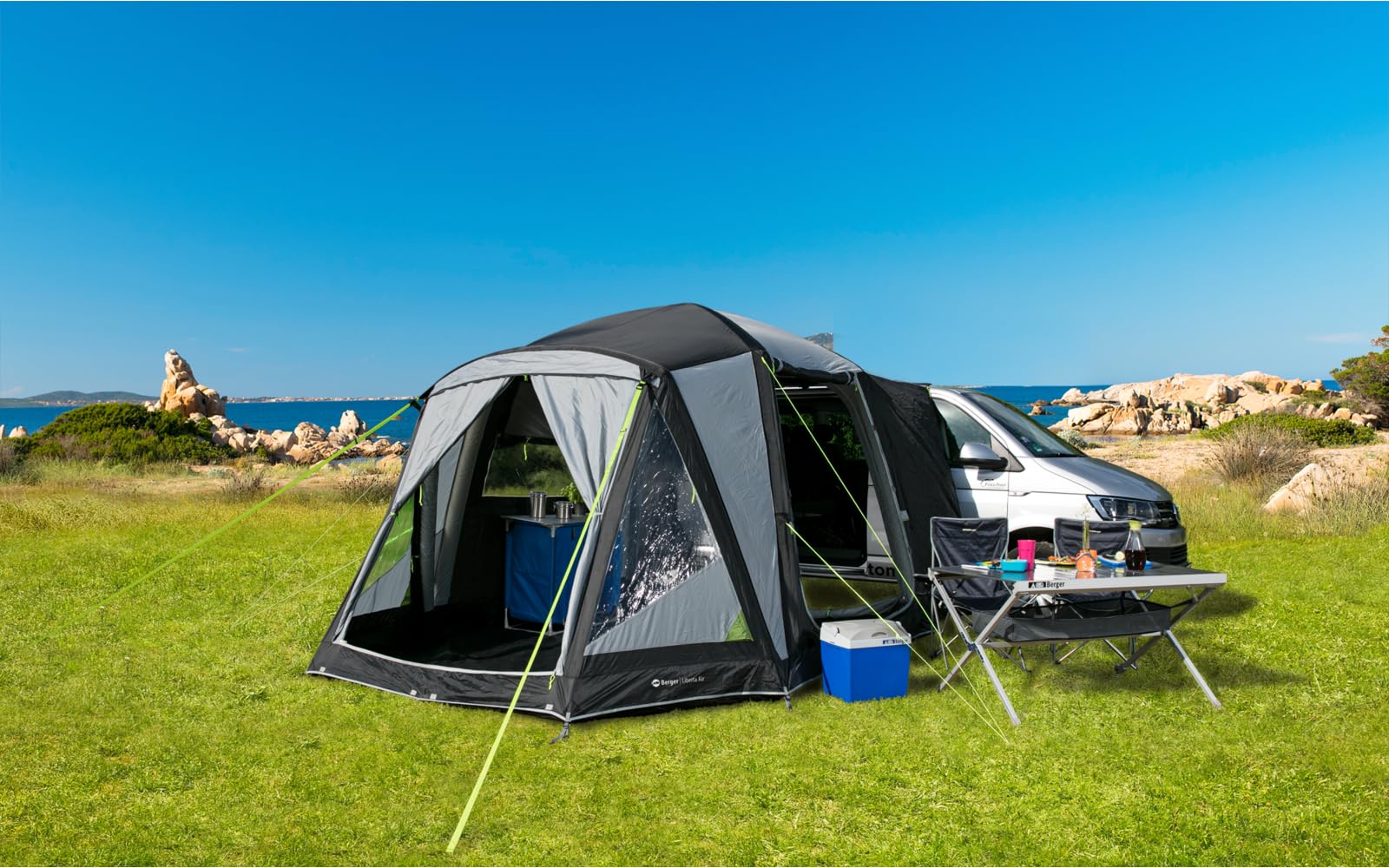 Berger Liberta-L Deluxe Awning Freestanding Tent WS3000mm Inflatable Mosquito Gaze Camping Sports & Outdoors
