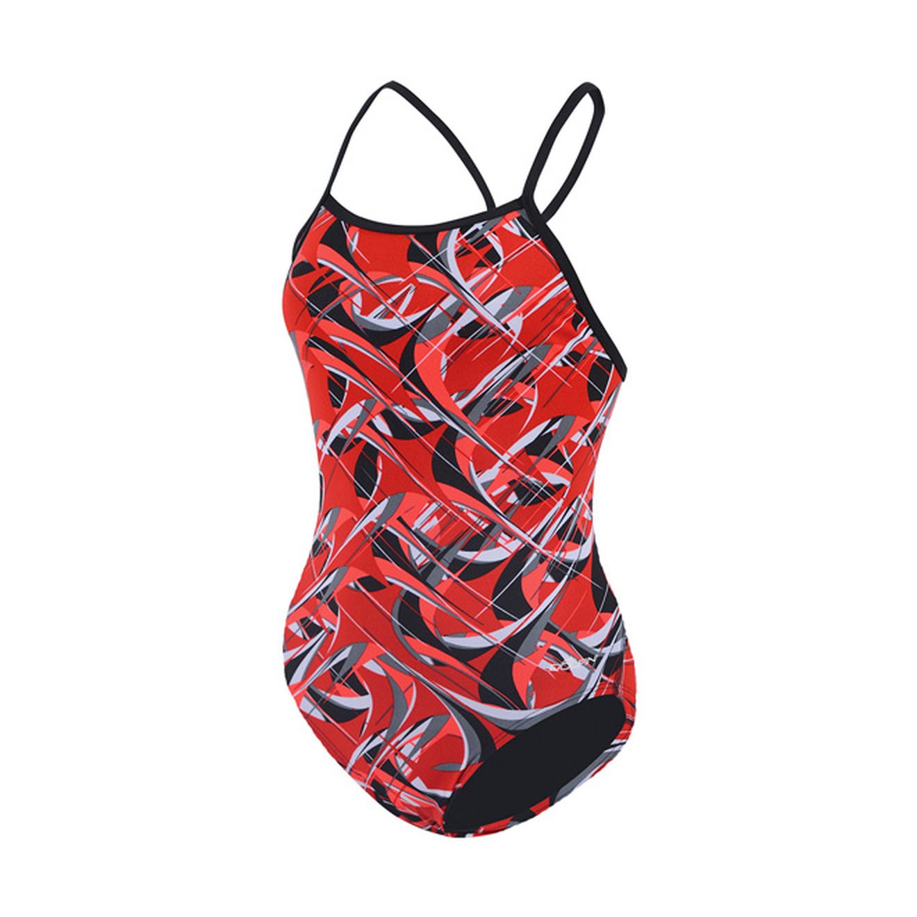 DolfinWomen's V Back ONE-Piece Swimsuit RED Predator Size 28