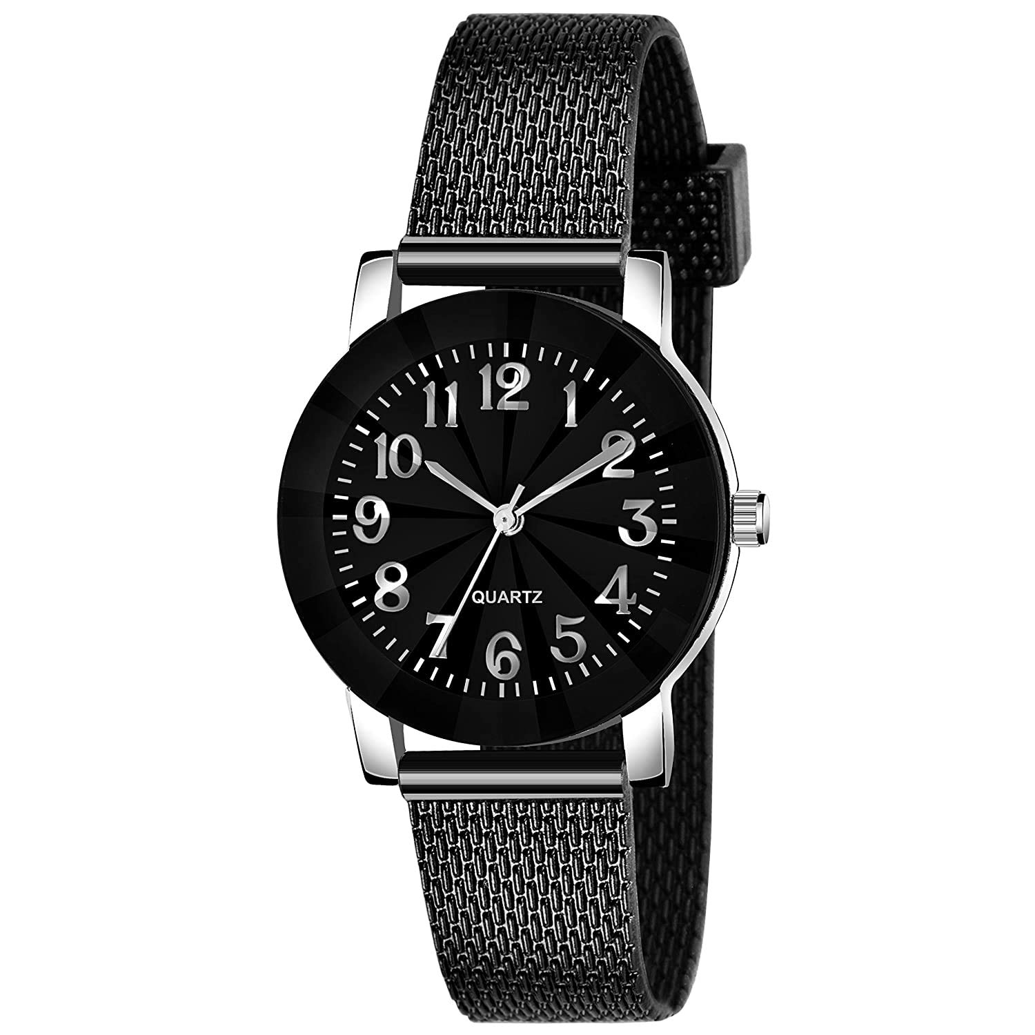 GIRISA Resin Girls Analogue GirlS Watch(Multicolour Dial Black Colored Strap) (B08YBB1JD8) Amazon Price History, Amazon Price Tracker