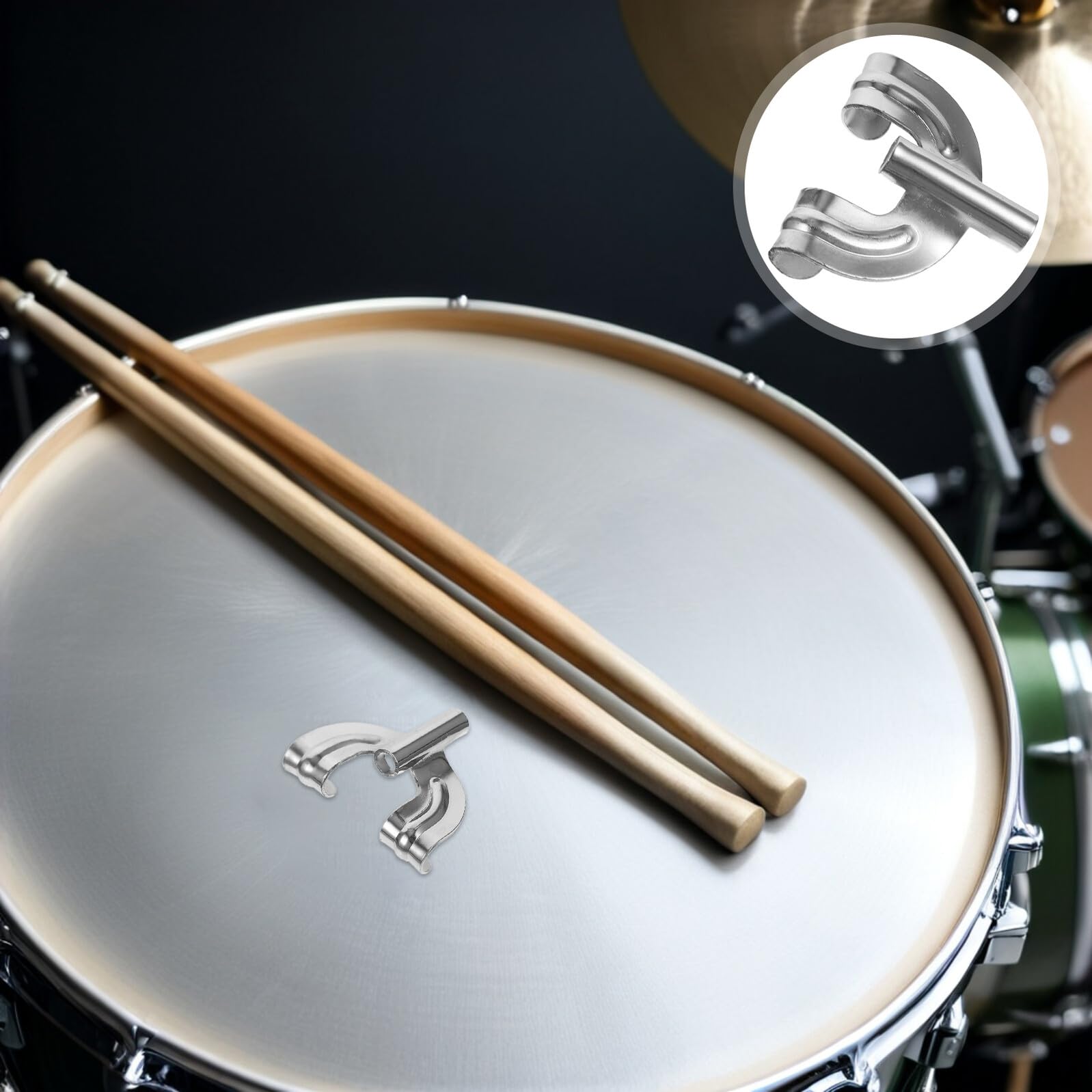 Ganci per Grancassa in Metallo 20 Pezzi, Accessori per Batteria e Rullante Fissaggio Sicuro, per Generi Musicali Diversi e Varie Esibizioni