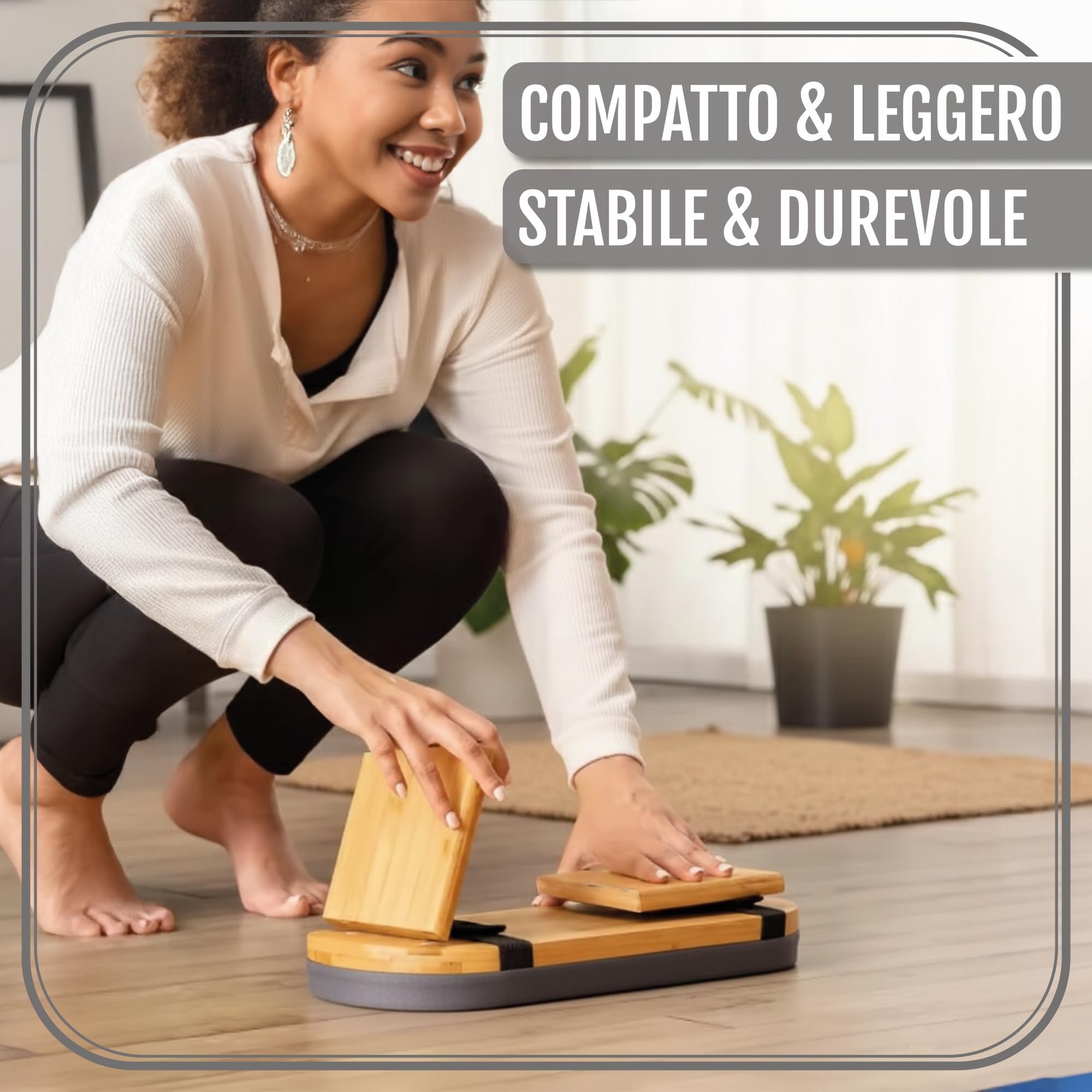 Panca da Meditazione Pieghevole 44x18 cm con Cuscino, Sgabello Yoga in Bambù Ergonomico, Panca Meditazione Sostenibile per Consapevolezza e Sollievo alle Ginocchia