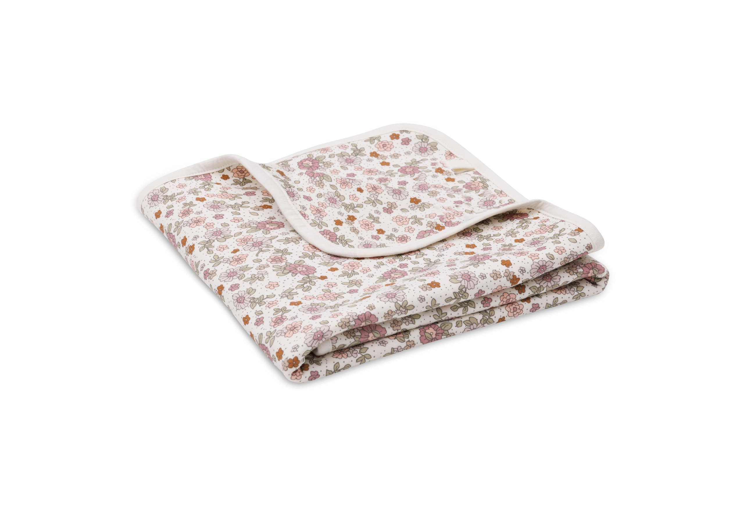Jollein Baby Blanket Retro Flowers - 75 x 100 cm - 100% Cotton - For Baby Cradle - Muslin Blanket - 0.5 TOG - Oeko-Tex Certified - Image 3
