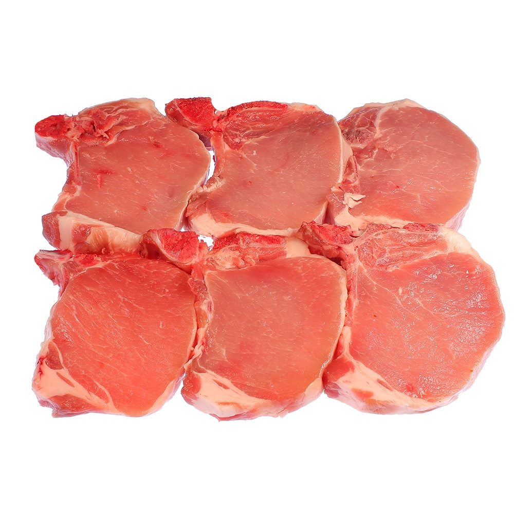 Schweinekotelett mager, 10 Stück im Vorteilspack = 2.000 g