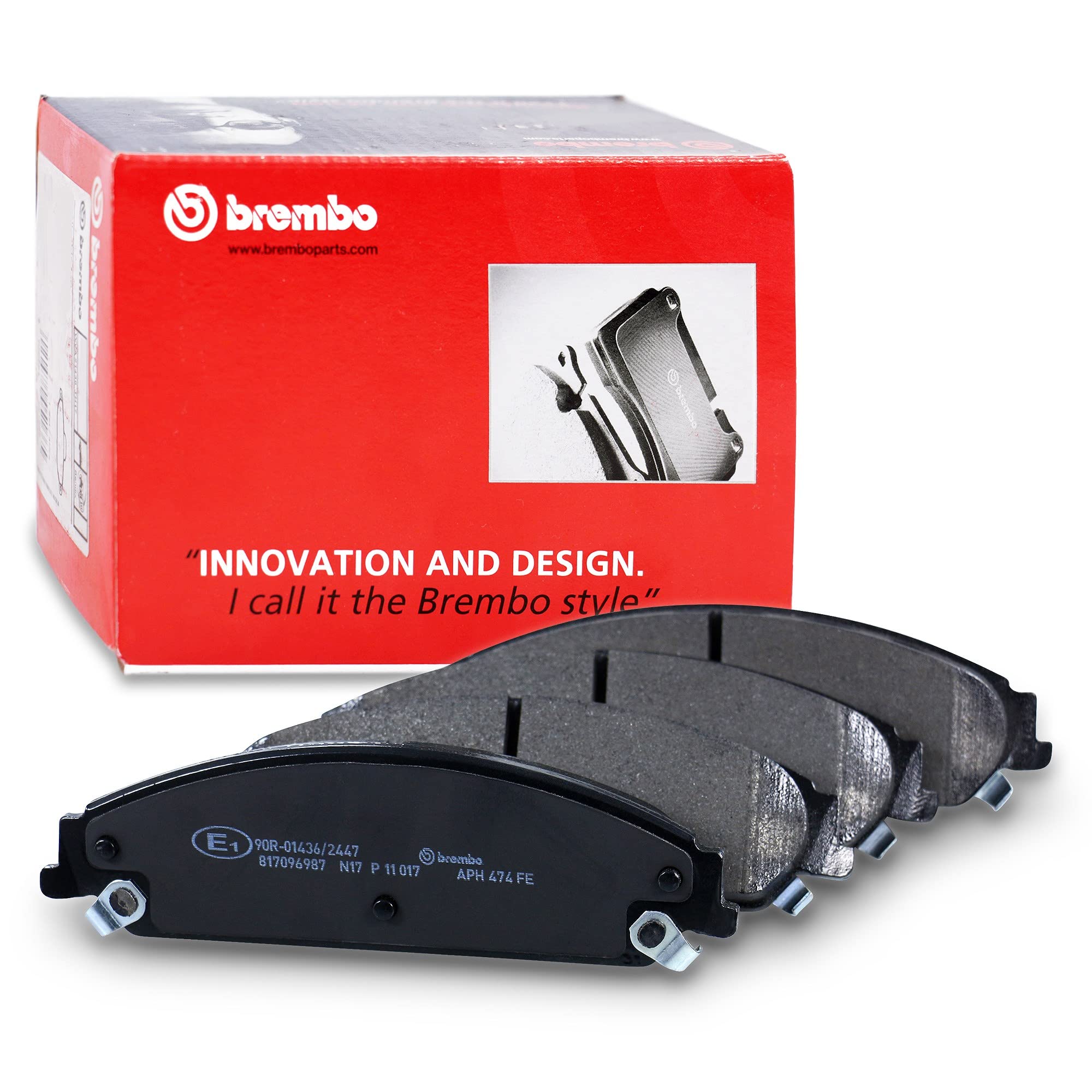 Brembo P 11 017 komplet klocków hamulcowych, hamulec tarczowy – (4-częściowy)