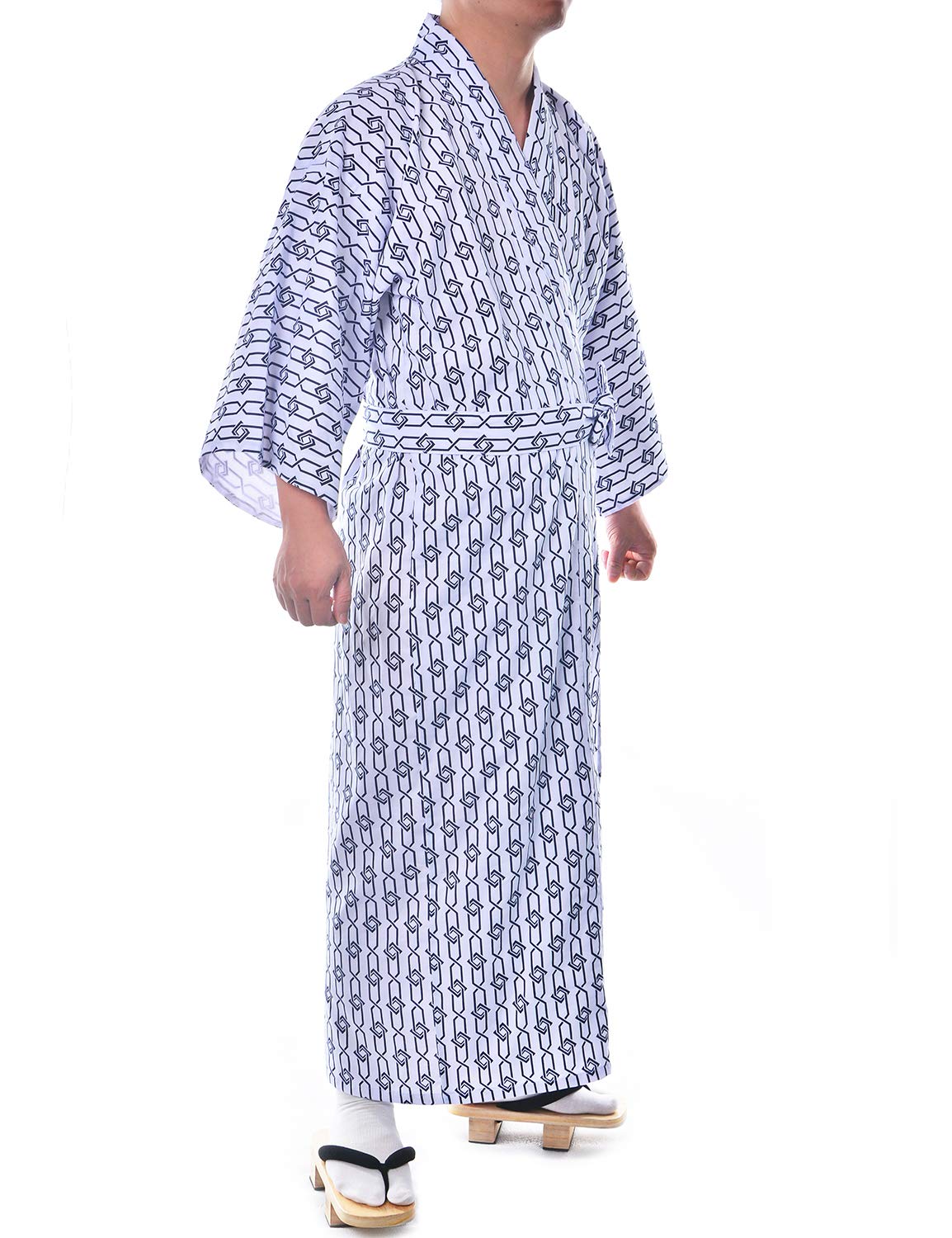 Buy Japanese Casual Kimono Traditional Easy Wearing Cotton Yukata Robe