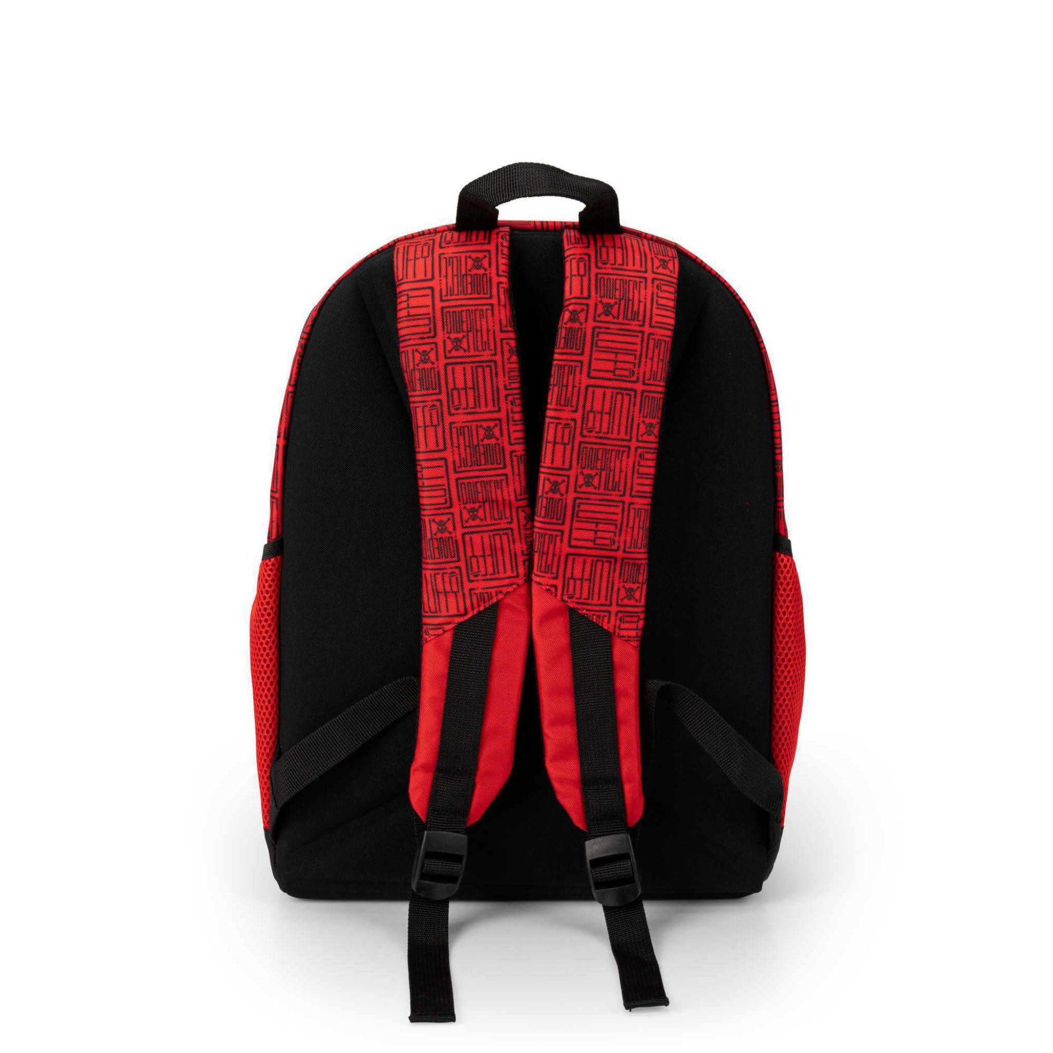 ONE PIECE - Zaino Scuola Ufficiale One Piece, con 2 Ampi Scomparti, Tasca Frontale, 2 Tasche Laterali in Rete, Spallacci Imbottiti, Retro e Fondo Termoformati, Chiusure a Zip, 32x43Hx23cm