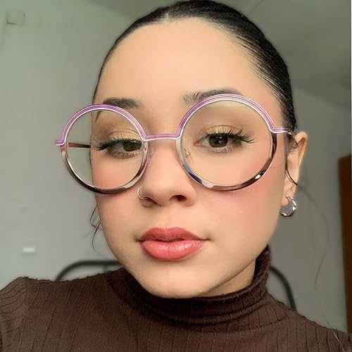 Miniatura 2 de Zeelool Lindas gafas redondas mentales para mujeres con lente transparente sin receta JGM849438