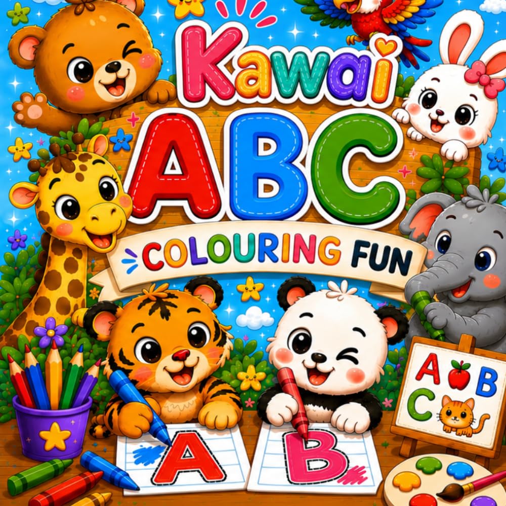 Kawai ABC colouring fun